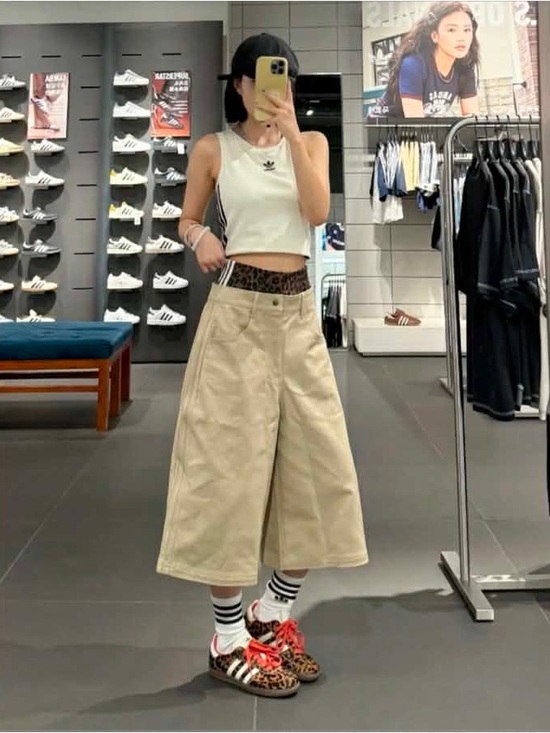 adidas Originals Pants - Adidas Originals Firebird Utility Jorts - Women's size 14